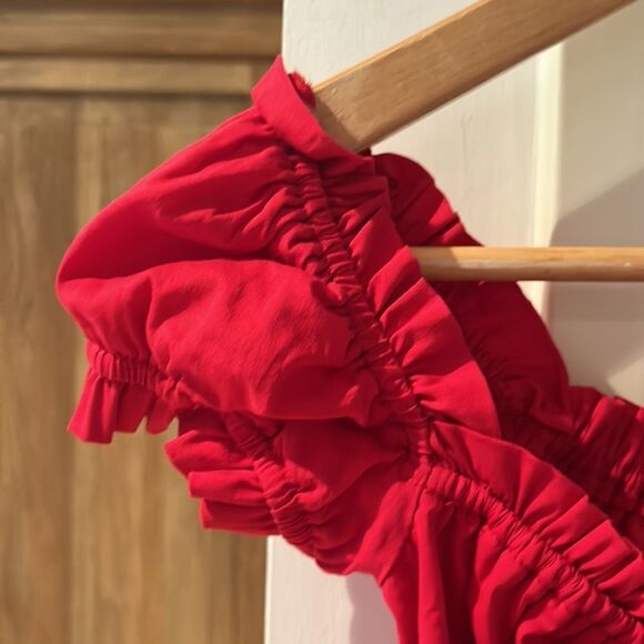 I am Gia Naomi red milk maid top small - Picture 6 of 15